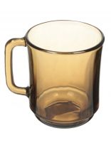 Кружка стекло, 310 мл, 62010, дымчатая