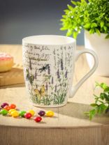 Кружка керамика, 350 мл, Лаванда, Y4-3757, в ассортименте