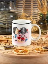 Кружка керамика, 330 мл, Y4-8067, в ассортименте