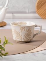 Кружка керамика, 300 мл, Ветви эко, 10х7.5 см, Y4-8986, бежевая