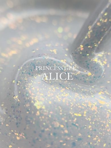 "NEBULA"  ALICE 01 гель с блестками