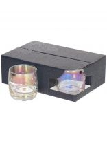 Стакан 310 мл, стекло, 6 шт, Glasstar, Радуга, лиловая дымка, RNLD_9370_3