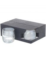 Стакан 310 мл, стекло, 6 шт, Glasstar, Радуга 3, серебро, RN_9370_3