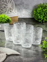 Стакан 300 мл, стекло, 6 шт, Листья, прозрачный, Y6-10165/B060050