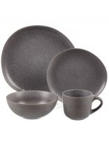 Сервиз столовый керамика, 16 предметов, на 4 персоны, Jewel, Грей, ПС00121-06, серый