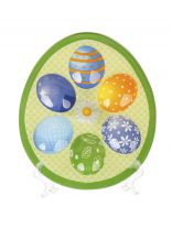 Тарелка для яиц, стекло, 6 ячеек, GC2506