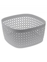 Сухарница пластик, 17х17х9 см, Idea, Пирула, М1219, смоки