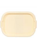 Поднос пластик, 36х50 см, прямоугольный, слоновая кость, Росспласт, РП-141