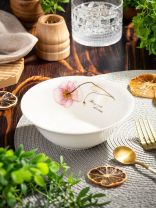 Салатник керамика, круглый, 15х5 см, 0.4 л, Элегия, Daniks