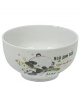 Пиала фарфор, круглая, 14х8 см, 0.65 л, Мамина любовь, Добрушский фарфоровый завод, 3С1389Ф34