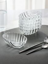 Салатник стекло, овальный, 6 шт, 14х10х4.5 см, Santa, Kaveh, BL7151GCL