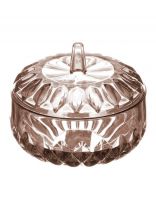 Сахарница пластик, 12х10.5 см, с крышкой, Альтернатива, Богема, М389