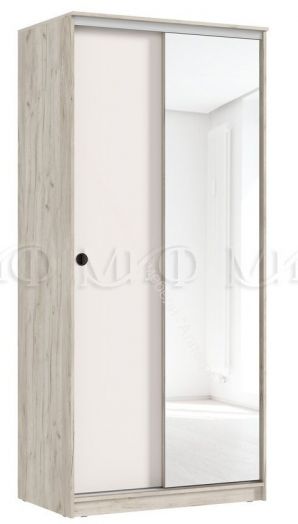 Шкаф-купе Альянс 1,0 м Кашемир, Дуб крафт серый