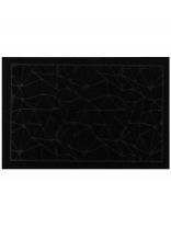 Коврик грязезащитный влаговпитывающий, 40х60 см, черный, узор, Natverk, 93685