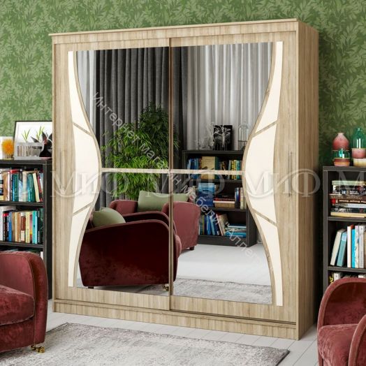 Шкаф-купе Элегант №1 1,75 м Сонома