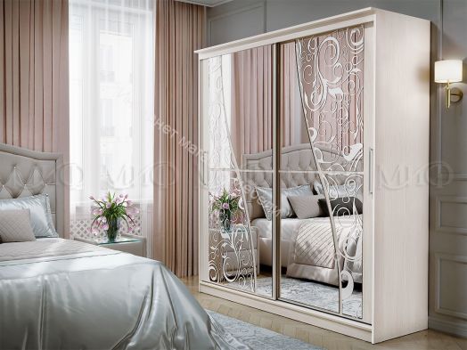 Шкаф-купе Элегант №2 2,0 м Сандал Светлый