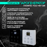 Парогенератор Steamtec TOLO KEY 225 - 22,5 кВт бюджетная серия