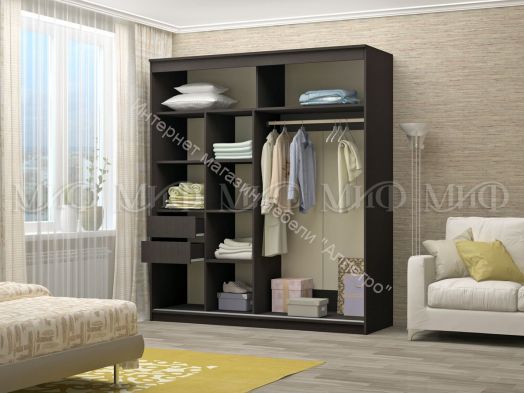 Шкаф-купе Элегант 1,5 м Венге