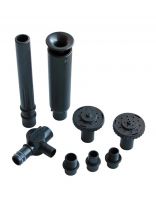 Комплект насадок для фонтанных насосов, пластик, 3 вида, подходит к насосам HJ-741, HJ-941, HJ-1141, черный, Vodotok, L7879