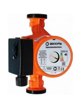 Насос циркуляционный, Вихрь, 1 '', 245 Вт, максимальный напор 8 м, 7.8 м3/ч, Проф ЦН-25-8