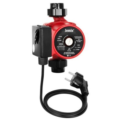 Насос циркуляционный, Jemix, 1 '', 100 Вт, максимальный напор 6 м, 3.3 м3/ч, с кабелем, ЦН-25/6-130