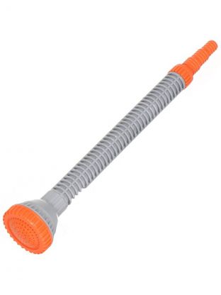 Насадка для полива с лейкой и штуцером, длинная, серая