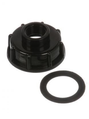 Крышка на еврокуб 3/4", 60 мм, пластик, СантехКреп, 4.5.2.10.