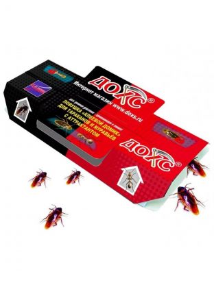 Инсектицид от тараканов, муравьев, клеевая ловушка, Дохс