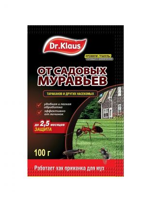 Инсектицид от садовых муравьев, гранулы, 100 г, саше, Dr.Klaus