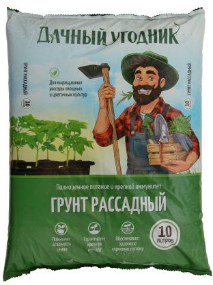 Грунт Дачный угодник, Рассадный, 10 л, Peter Peat