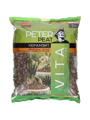 Дренаж керамзитовый мелкий, 2 л, Peter Peat, Vita line, В-01-2