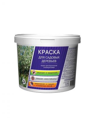 Побелка садовая для деревьев краска, 3 кг, Ореол, 63180