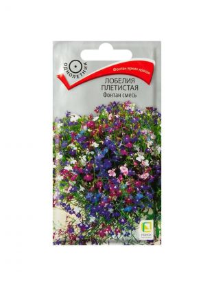 Семена Цветы, Лобелия, Фонтан, 0.1 г, плетистая, смесь, цветная упаковка, Поиск