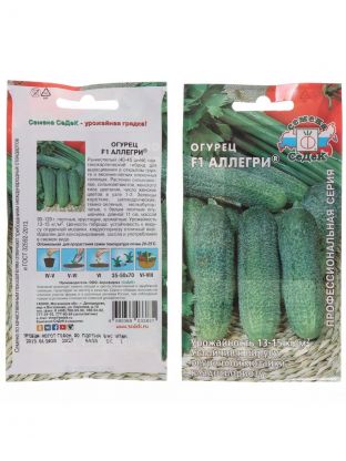 Семена Огурец, Аллегри F1, цветная упаковка, Седек