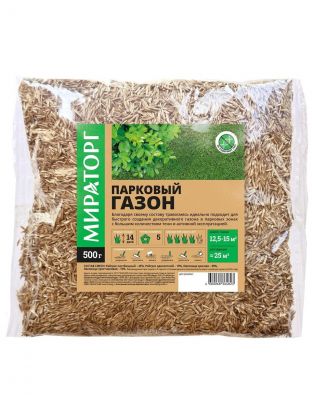 Семена Газон, Парковый, 0.5кг, пакет, Мираторг