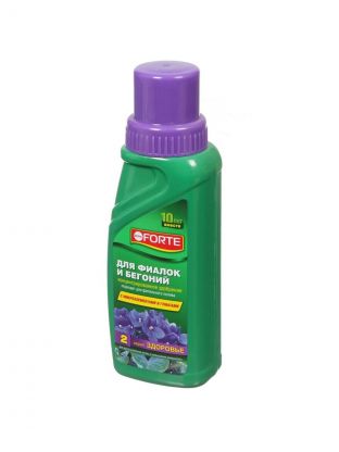 Удобрение Здоровье, для фиалок и бегоний, минеральное, жидкость, 285 мл, Bona Forte