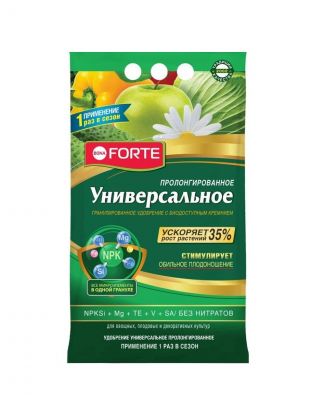 Удобрение универсальное, пролонгированное с биодоступным кремнием, минеральное, гранулы, 5 кг, Bona Forte