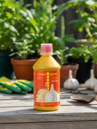 Удобрение для лука и чеснока, органическое, жидкость, 500 мл, Наша Дача