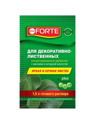 Удобрение Красота, для декоративно-лиственных растений, минеральное, жидкость, 10 мл, Bona Forte
