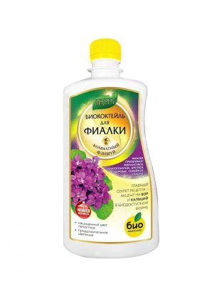 Удобрение Happy, биококтейль для фиалки, комплексное, жидкость, 250 мл, Био-комплекс
