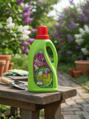 Удобрение для декоративных кустарников, жидкость, 1 л, Четыре сезона