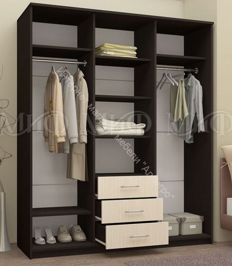 Шкаф-купе Маэстро (1,70 м) Сандал  светлый