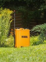 Опрыскиватель аккумуляторный, Denzel, 16 л, 8 А.ч, 12 В, пластик, ранцевый, щелочной аккумулятор, D-16LA, 64789