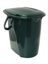 Ведро-туалет пластик, 24 л, зеленое, Idea, М2460