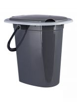Ведро-туалет пластик, 16 л, в ассортименте, Полимербыт, С205