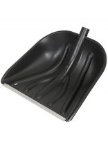 Лопата для снега пластик, 400х390 мм, без черенка, тулейка 32 мм, Купец, К-1075/К-1899