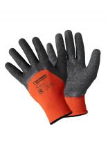 Перчатки полиэстер, текстурированные, без рисунка, размер 10 (XL), надежный захват, Fiberon, европодвес