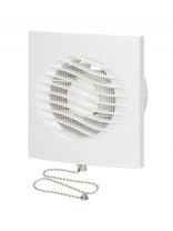 Вентилятор вытяжной настенный, выключатель, Viento, установочный диаметр 100 мм, 13 Вт, 130 м3/ч, Волна, В100СВ