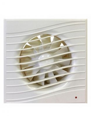 Вентилятор вытяжной настенный, Viento, установочный диаметр 125 мм, 240 м3/ч, слоновая кость, Волна, В125С STILL ivory-B