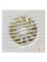 Вентилятор вытяжной настенный, Viento, установочный диаметр 100 мм, 130 м3/ч, обратный клапан, слоновая кость, Волна, В100СК STILL ivory